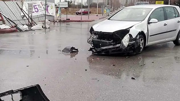 Konya'da kaza yapan sürücü isyan etti