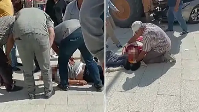 Konya'da kazada savrulan araç kaldırımda çalışan işçilere çarptı: 2 ağır yaralı
