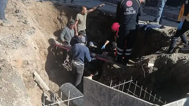 Konya'da kazılan çukurda toprak altında kalan işçi yaralandı
