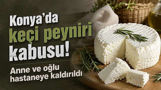 Konya'da keçi peyniri kabusu! Anne ve oğlu hastaneye kaldırıldı