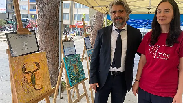 Konya'da keşfedilen akrep türü sanat eserine dönüştü!