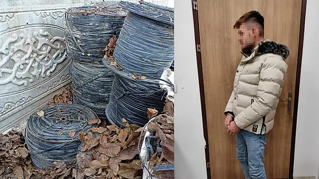 Konya'da kiralık araçla mahalle mahalle dolaşıp 220 bin liralık sulama borusu çalan hırsız GPS'ye takıldı
