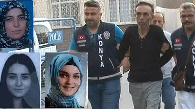 Konya'da kız kardeşleri öldürüp annelerini ağır yaralayan cinayet sanığına 3 kez müebbet hapis istendi