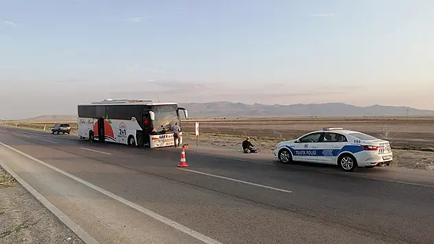 Konya'da kontrolden çıkan yolcu otobüsündeki 5 yolcu yaralandı
