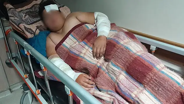 Konya'da köpeklerin kovaladığı çocuk bisikletten düşüp yaralandı
