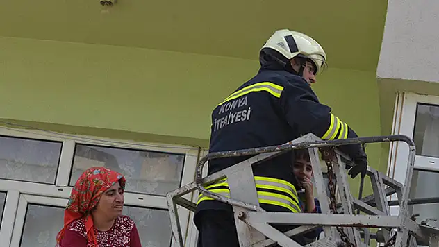 Konya'da korkutan yangın