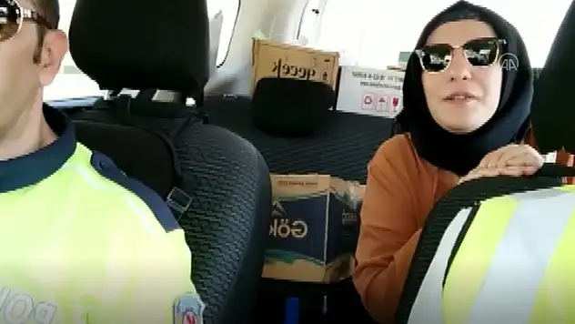 Konya'da KPSS'ye yetişmeye çalışan adaylara polis desteği
