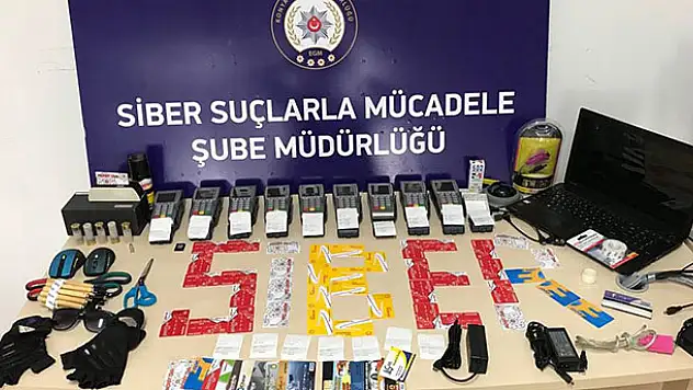 Konya'da kredi kartı dolandırıcılığı operasyonu