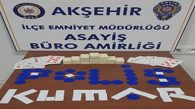 Konya'da kumar oynayan 7 kişiye 12 bin 733 lira ceza uygulandı
