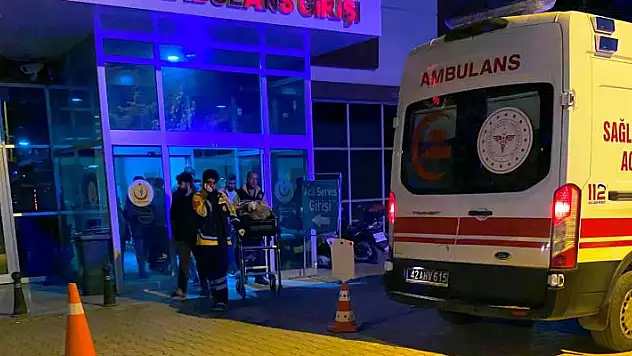 Konya'da lastiği patlayan motosiklet devrildi: 1 yaralı
