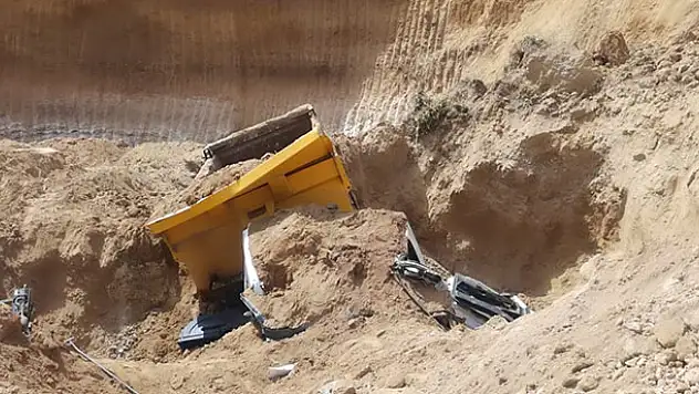 Konya'da maden sahasında toprak kayması