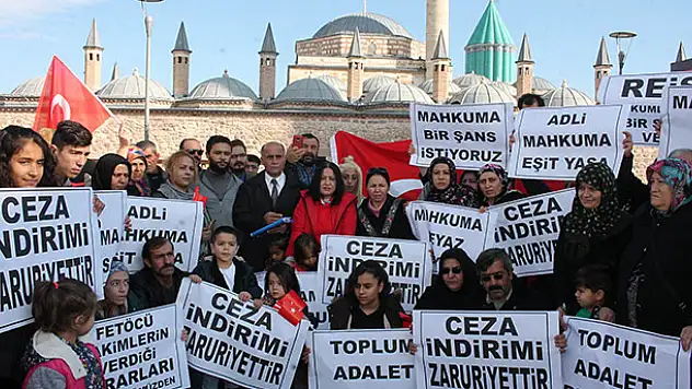 Konya'da mahkum yakınlarının af talebi
