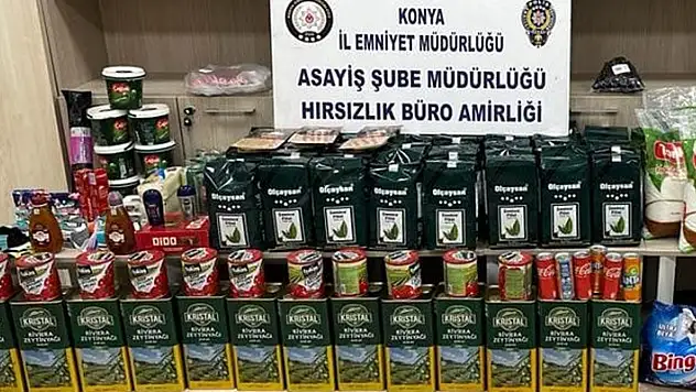 Konya'da marketlerden hırsızlık yapan karı koca tutuklandı

