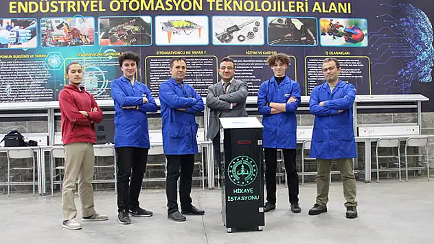 Konya'da meslek liseliler 'Hikaye İstasyonları' projesinin üretiminde görev aldı