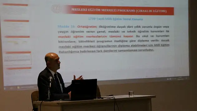 Konya'da Mesleki Eğitimi Tanıtma ve Yaygınlaştırma Projesi tanıtımı yapıldı
