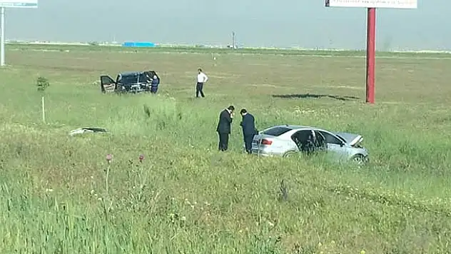 Konya'da milletvekili adayı kaza yaptı