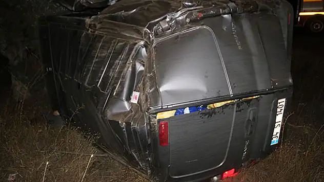 Konya'da minibüs takla attı: 1 ölü