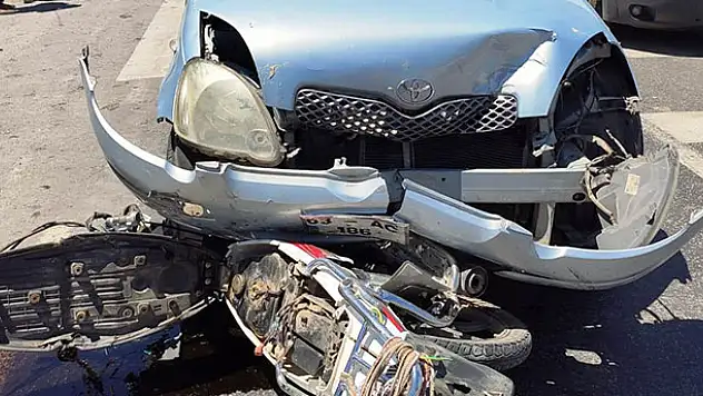 Konya'da minibüsle çarpışan motosiklet otomobile çarptı: 1 ölü