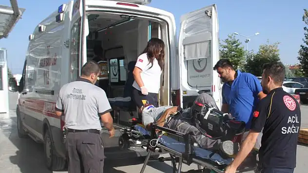 Konya'da minibüsle çarpışan motosikletin sürücüsü ağır yaralandı