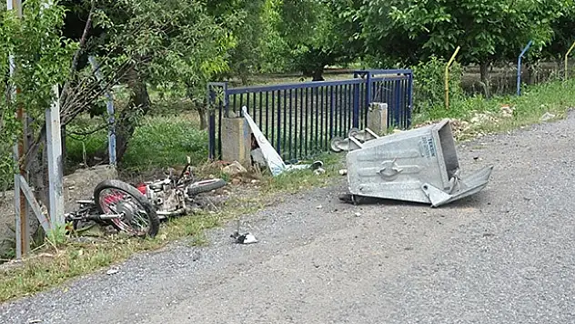Konya'da motosiklet çöp konteynerine çarptı: 1 ölü