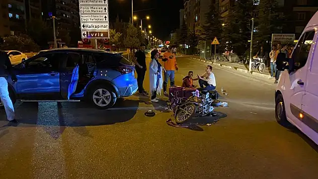 Konya'da motosiklet ile otomobil çarpıştı: 1 yaralı
