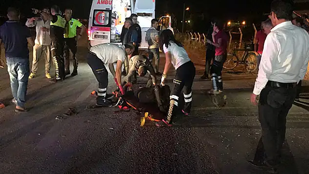 Konya'da motosikletle çarpışan otomobil sürücüsü kaçtı