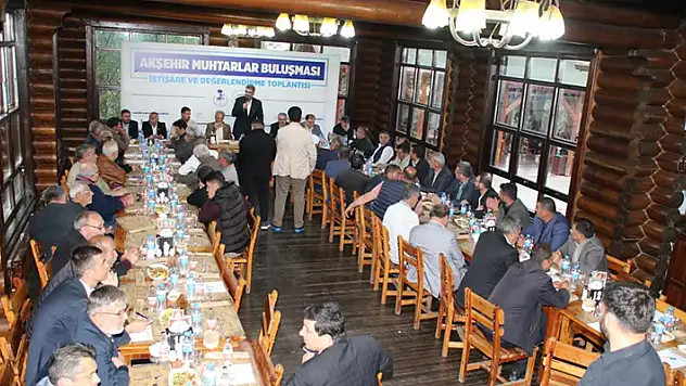 Konya'da muhtarlarla istişare ve değerlendirme toplantısı yapıldı

