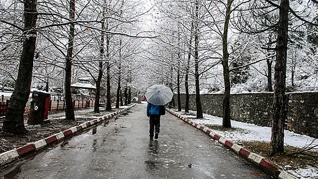 Konya'da muhteşem kar manzarası!