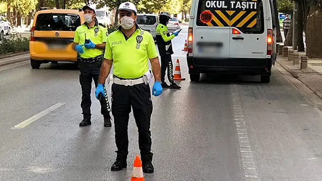 Konya'da öğrenci servisleri denetlendi