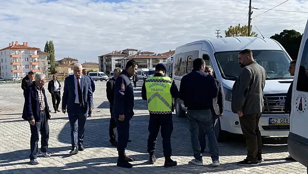 Konya'da öğrenci taşımacılığı yapan servis araçları denetlendi