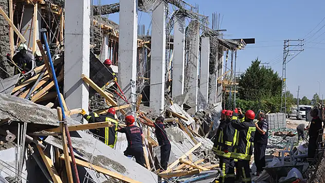 Konya'da okul inşaatında göçük: 1 ölü, 1 yaralı