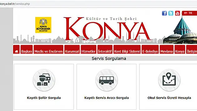 Konya'da okul servisleri internetten sorgulanabilecek