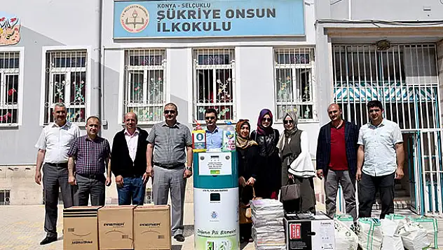 Konya'da okullarda 11 ton atık pil toplandı