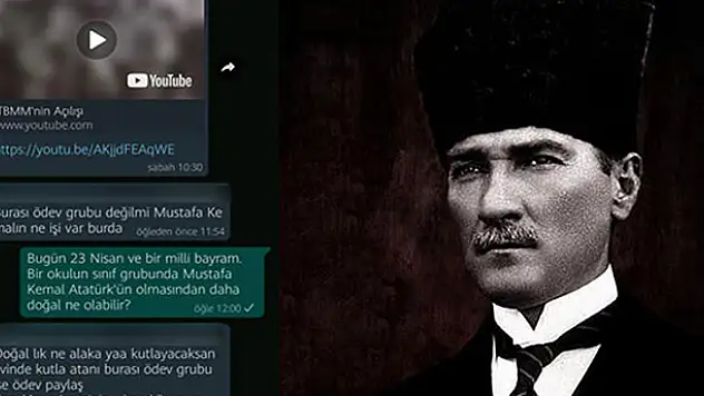 Konya'da okulun öğrenci grubunda Atatürk'e hakaret ettiği öne sürülen veli gözaltına alındı