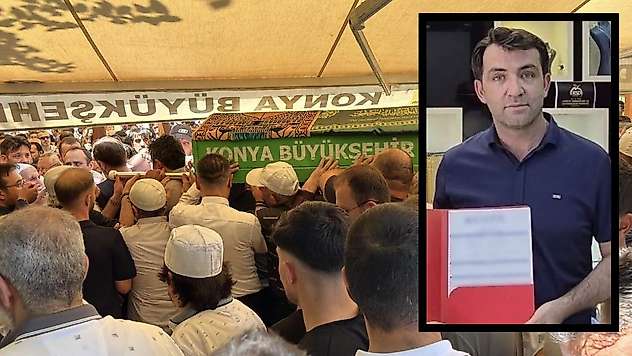 Konya'da öldürülen kuyumcu son yolculuğuna uğurlandı