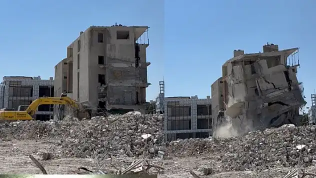 Konya'da operatörün ustalığı takdir topladı