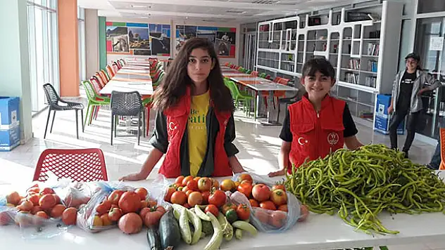 Konya'da örnek proje! Bahçede yetişen sebzeler ücretsiz dağıtıldı
