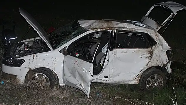 Konya'da otomobil devrildi: 1 yaralı