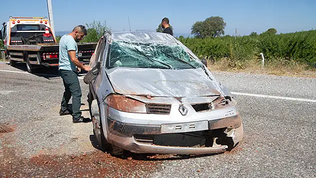 Konya'da otomobil devrildi: 2 yaralı