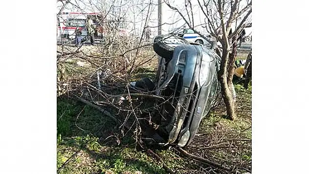 Konya'da otomobil devrildi: 4 yaralı