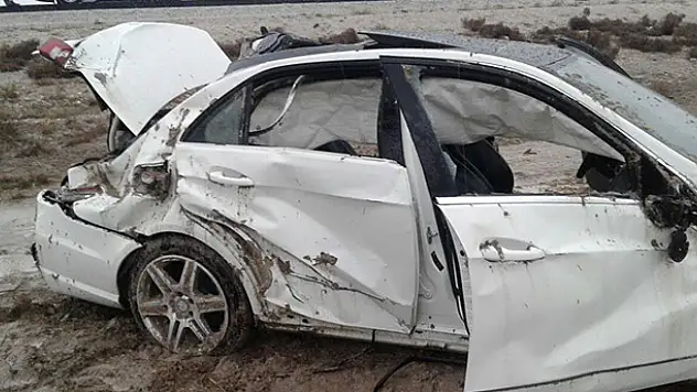 Konya'da otomobil devrildi: 6 yaralı