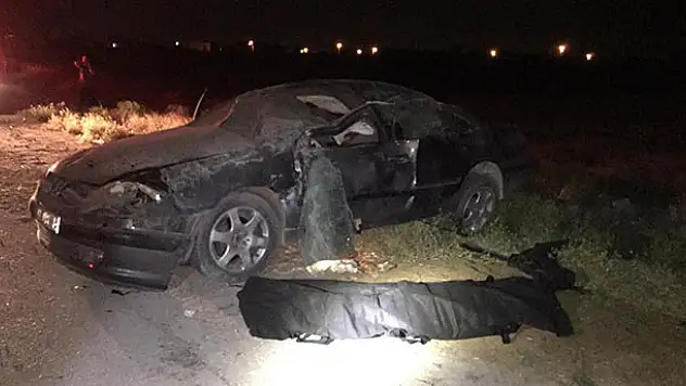 Konya'da otomobil devrildi: Sürücü hayatını kaybetti