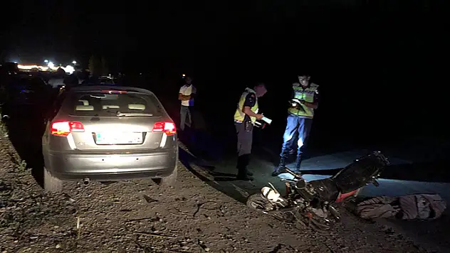 Konya'da otomobil ile çarpışan motosiklet sürücüsü öldü
