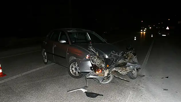 Konya'da otomobil ile motosiklet çarpıştı: 2 yaralı
