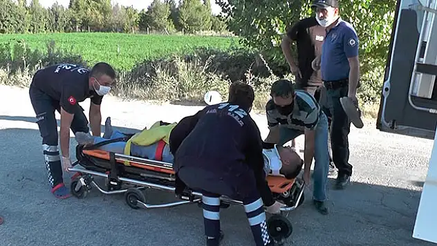 Konya'da otomobil ile motosiklet çarpıştı: 2 yaralı