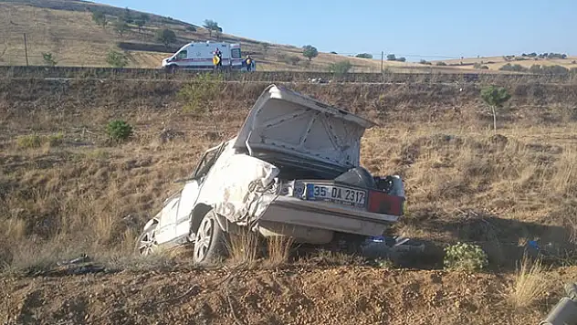 Konya'da otomobil şarampole devrildi: 1 ölü, 4 yaralı