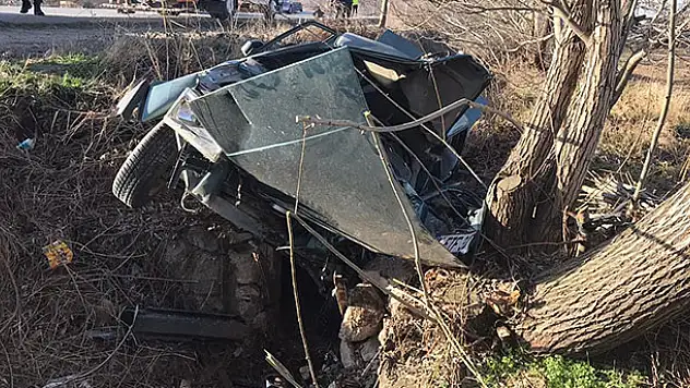 Konya'da otomobil şarampole uçtu: 1 yaralı