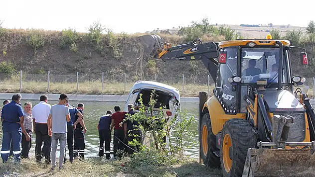 Konya'da otomobil sulama kanalına düştü: 1 ölü