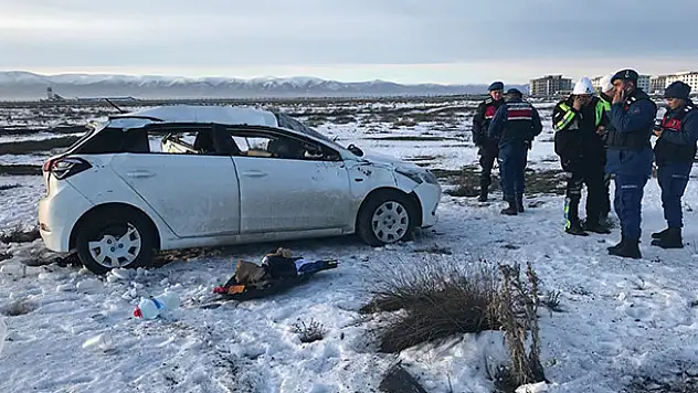 Konya'da otomobil takla attı: 1 yaralı