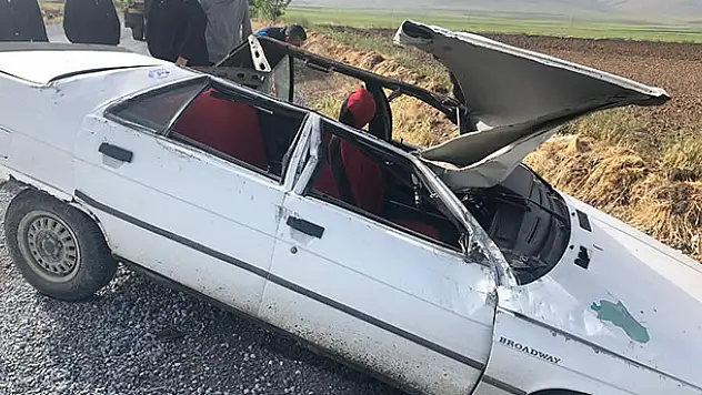 Konya'da otomobil takla attı: 1 yaralı